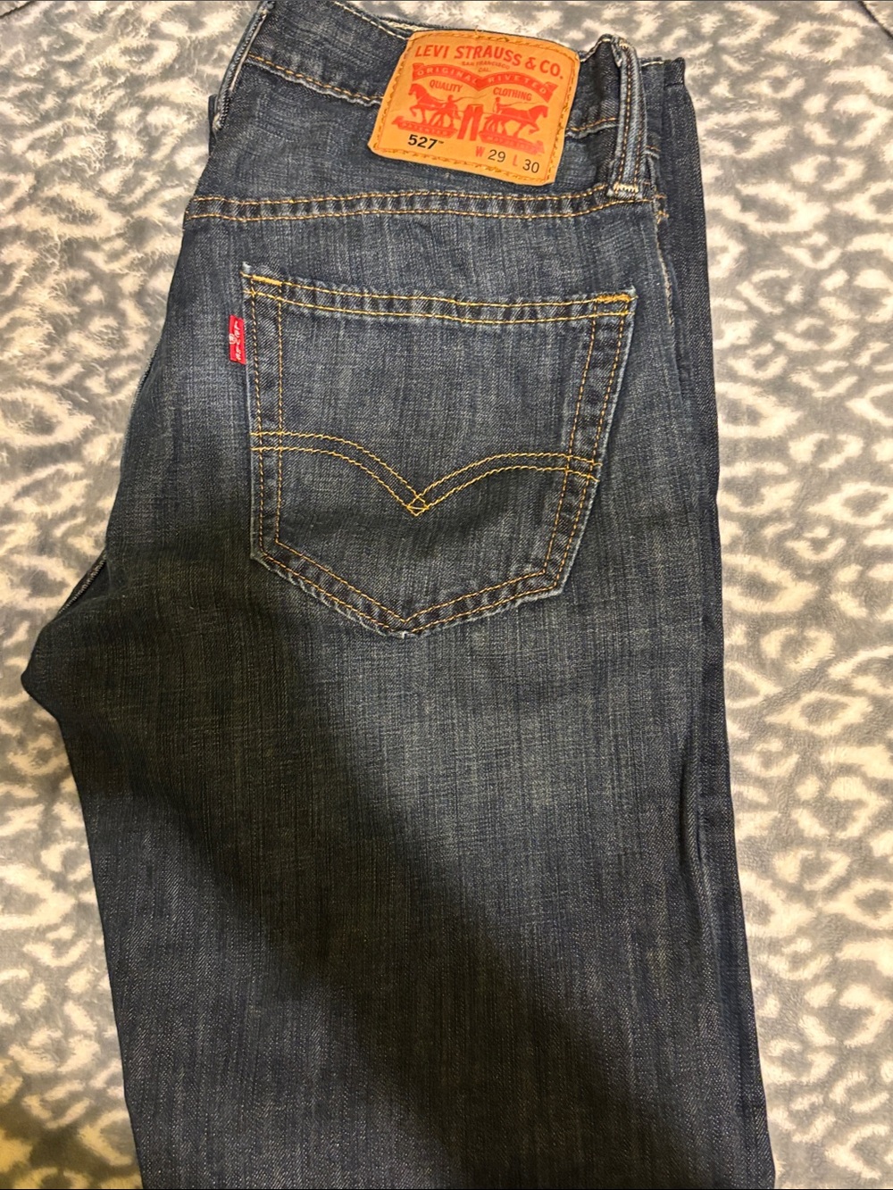 Levi's Men’s Slim Straight Jeans - Dark Blue Denim